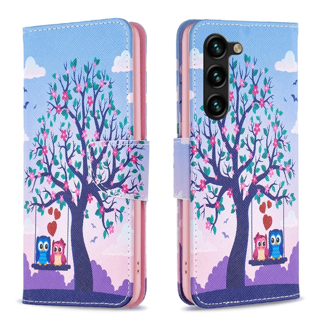 Colored Drawing Pattern Leather Phone Case, For Samsung Galaxy A14 5G, For Samsung Galaxy S23+ 5G