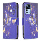 For Xiaomi 12T / 12T Pro / Redmi K50 Ultra / Purple Butterfly