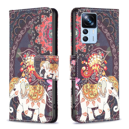 Colored Drawing Pattern Leather Phone Case, For Xiaomi 12T / 12T Pro / Redmi K50 Ultra