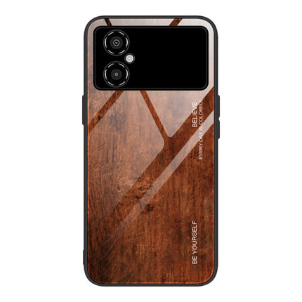 Wood Grain Glass Phone Case, For Honor X8, For Xiaomi Redmi A1 4G, For Xiaomi Civi 2, For Xiaomi Poco M4, For Xiaomi Poco M5