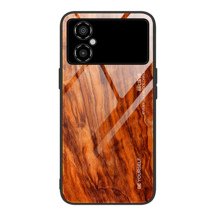 Wood Grain Glass Phone Case, For Honor X8, For Xiaomi Civi 2, For Xiaomi Poco M4, For Xiaomi Poco M5