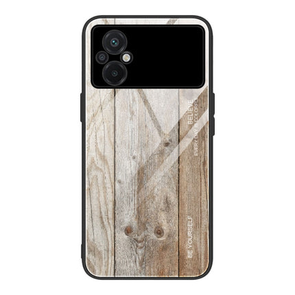 Wood Grain Glass Phone Case, For Honor X8, For Xiaomi Civi 2, For Xiaomi Poco M4, For Xiaomi Poco M5