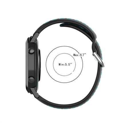 20mm Clasp Two Color Sport Wrist Strap Watchband, For Huawei Watch GT2 42MM, For Galaxy Watch Active2 / Active