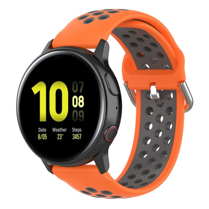20mm Clasp Two Color Sport Wrist Strap Watchband, For Huawei Watch GT2 42MM, For Galaxy Watch Active2 / Active