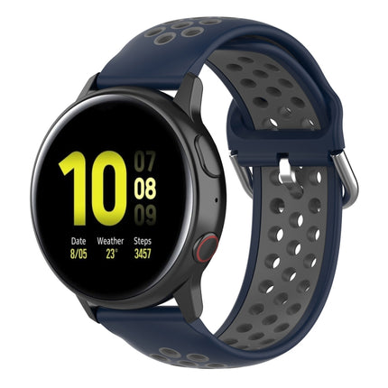 20mm Clasp Two Color Sport Wrist Strap Watchband, For Huawei Watch GT2 42MM, For Galaxy Watch Active2 / Active