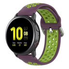 For Galaxy Watch Active2 / Active / Purple + Green