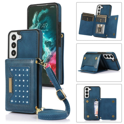 Three-fold RFID Leather Phone Case with Lanyard, For Samsung Galaxy S20+, For Samsung Galaxy S20 FE, For Samsung Galaxy S21, For Samsung Galaxy S22