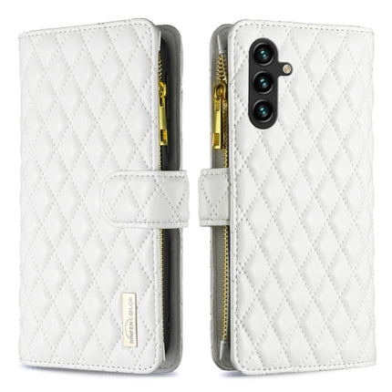 Diamond Lattice Zipper Wallet Leather Flip Phone Case, For Samsung Galaxy A14 5G, For Samsung Galaxy S23+ 5G, For Samsung Galaxy S23 Ultra 5G, For Samsung Galaxy S23 5G