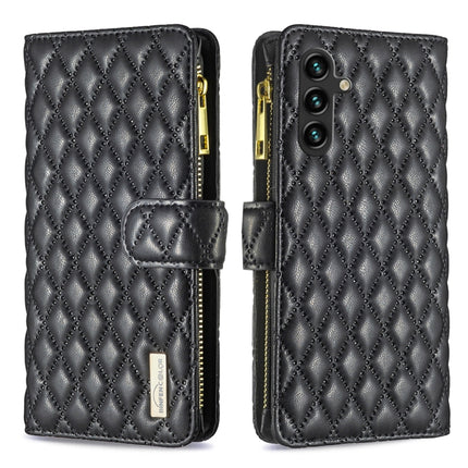 Diamond Lattice Zipper Wallet Leather Flip Phone Case, For Samsung Galaxy A14 5G, For Samsung Galaxy S23+ 5G, For Samsung Galaxy S23 Ultra 5G, For Samsung Galaxy S23 5G