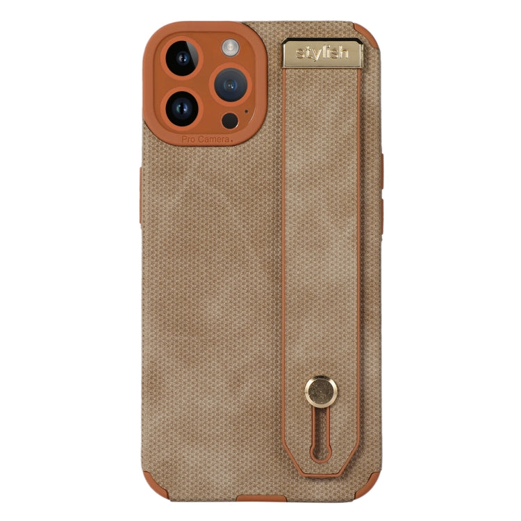 Wrist Strap TPU Leather Phone Case, For iPhone 14, For iPhone 14 Plus, For iPhone 14 Pro, For iPhone 14 Pro Max
