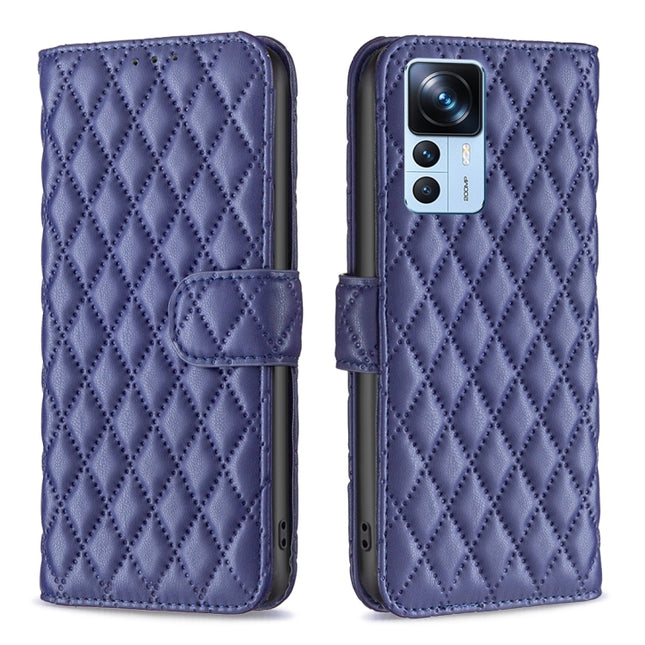 Diamond Lattice Wallet Leather Flip Phone Case, For Xiaomi 12T / 12T Pro / Redmi K50 Ultra
