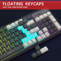 HXSJ L900 RGB Backlit Two-color Injection Keycaps 2.4G Wireless Keyboard