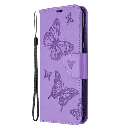 Two Butterflies Embossing Pattern Horizontal Flip Leather Case with Holder & Card Slot & Wallet & Lanyard, For Huawei P40 Lite, For Huawei P40 Lite E / Y7P, For Huawei Honor 20S, For Galaxy A11, For Xiaomi Redmi Note 9S