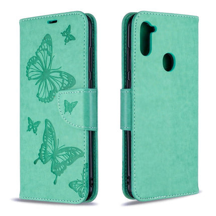 Two Butterflies Embossing Pattern Horizontal Flip Leather Case with Holder & Card Slot & Wallet & Lanyard, For Huawei P40 Lite, For Huawei P40 Lite E / Y7P, For Huawei Honor 20S, For Galaxy A11, For Xiaomi Redmi Note 9S