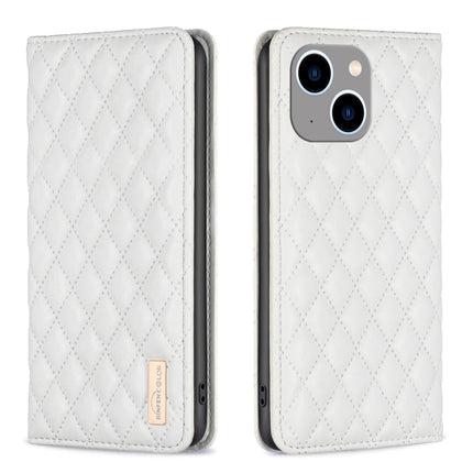 Diamond Lattice Magnetic Leather Flip Phone Case, For iPhone 14 Pro Max, For iPhone 14 Pro, For iPhone 14 Plus, For iPhone 14