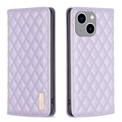 Diamond Lattice Magnetic Leather Flip Phone Case, For iPhone 14 Pro Max, For iPhone 14 Pro, For iPhone 14 Plus, For iPhone 14