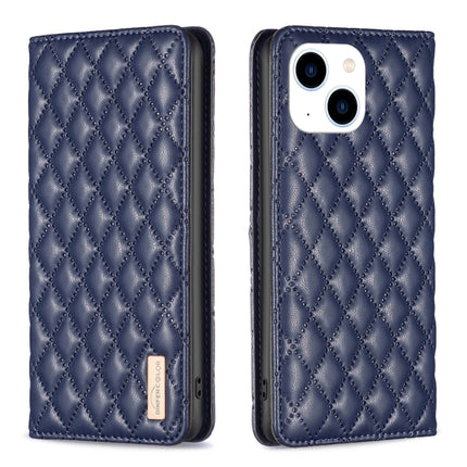Diamond Lattice Magnetic Leather Flip Phone Case, For iPhone 14 Pro Max, For iPhone 14 Pro, For iPhone 14 Plus, For iPhone 14