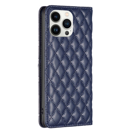 Diamond Lattice Magnetic Leather Flip Phone Case, For iPhone 13 Pro Max, For iPhone 13 Pro, For iPhone 13, For iPhone 12 Pro Max