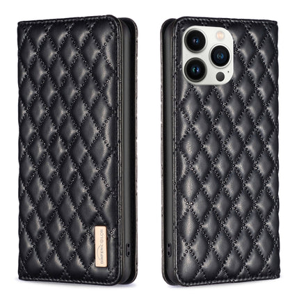 Diamond Lattice Magnetic Leather Flip Phone Case, For iPhone 13 Pro Max, For iPhone 13 Pro, For iPhone 13, For iPhone 12 Pro Max