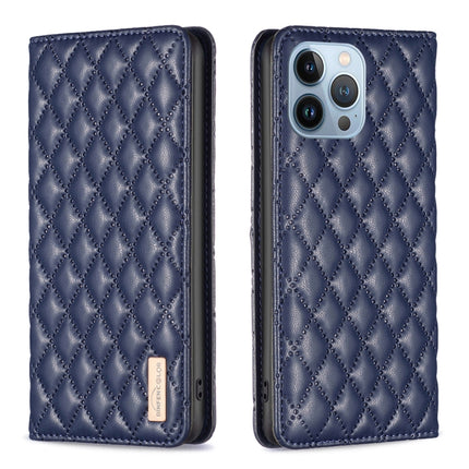 Diamond Lattice Magnetic Leather Flip Phone Case, For iPhone 13 Pro Max, For iPhone 13 Pro, For iPhone 13, For iPhone 12 Pro Max