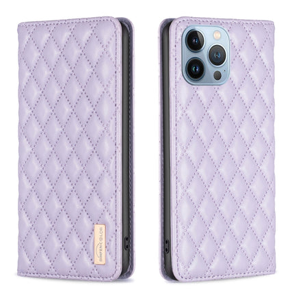 Diamond Lattice Magnetic Leather Flip Phone Case, For iPhone 13 Pro Max, For iPhone 13 Pro, For iPhone 13, For iPhone 12 Pro Max