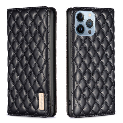 Diamond Lattice Magnetic Leather Flip Phone Case, For iPhone 13 Pro Max, For iPhone 13 Pro, For iPhone 13, For iPhone 12 Pro Max