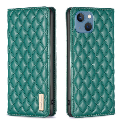 Diamond Lattice Magnetic Leather Flip Phone Case, For iPhone 13 Pro Max, For iPhone 13 Pro, For iPhone 13, For iPhone 12 Pro Max