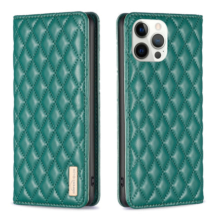 Diamond Lattice Magnetic Leather Flip Phone Case, For iPhone 13 Pro Max, For iPhone 13 Pro, For iPhone 13, For iPhone 12 Pro Max