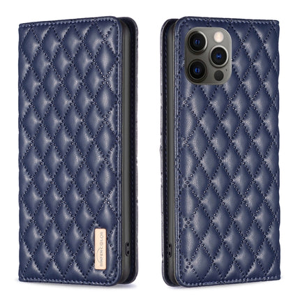 Diamond Lattice Magnetic Leather Flip Phone Case, For iPhone 12 / 12 Pro, For iPhone 11 Pro Max, For iPhone 11 Pro, For iPhone 11
