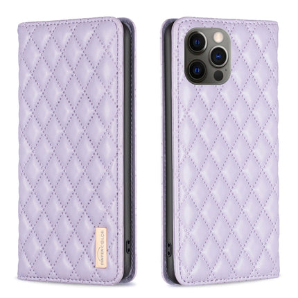 Diamond Lattice Magnetic Leather Flip Phone Case, For iPhone 12 / 12 Pro, For iPhone 11 Pro Max, For iPhone 11 Pro, For iPhone 11