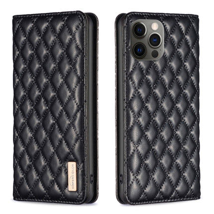 Diamond Lattice Magnetic Leather Flip Phone Case, For iPhone 12 / 12 Pro, For iPhone 11 Pro Max, For iPhone 11 Pro, For iPhone 11