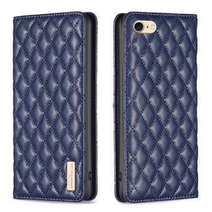 Diamond Lattice Magnetic Leather Flip Phone Case, For iPhone SE 2022 / SE 2020 / 8 / 7, For iPhone XS Max, For iPhone XS / X, For iPhone XR