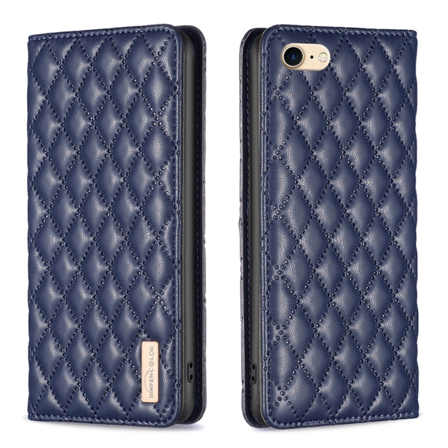Diamond Lattice Magnetic Leather Flip Phone Case, For iPhone SE 2022 / SE 2020 / 8 / 7, For iPhone XS Max, For iPhone XS / X, For iPhone XR