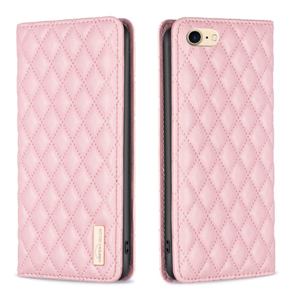 Diamond Lattice Magnetic Leather Flip Phone Case, For iPhone SE 2022 / SE 2020 / 8 / 7, For iPhone XS Max, For iPhone XS / X, For iPhone XR