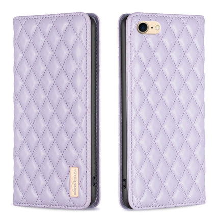 Diamond Lattice Magnetic Leather Flip Phone Case, For iPhone SE 2022 / SE 2020 / 8 / 7, For iPhone XS Max, For iPhone XS / X, For iPhone XR