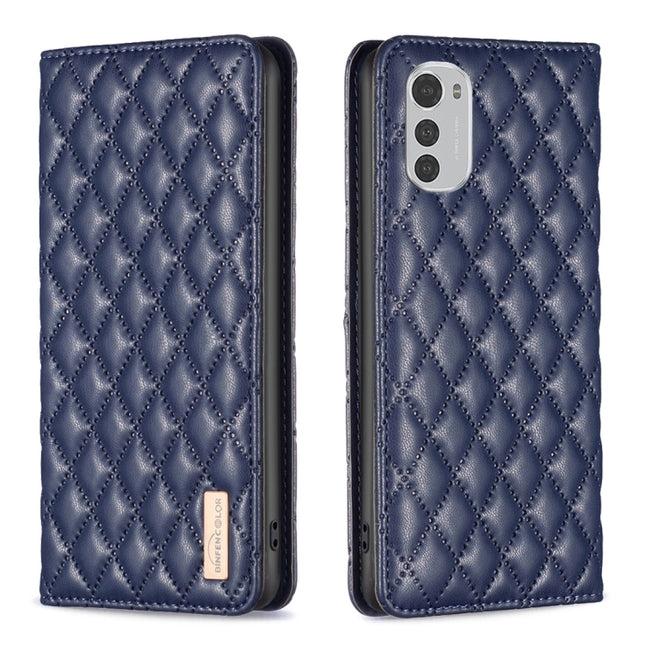 Diamond Lattice Magnetic Leather Flip Phone Case, For Motorola Moto E30 / E40, For Motorola Moto E32 4G, For Motorola Moto G22, For Motorola Moto G31 / G41
