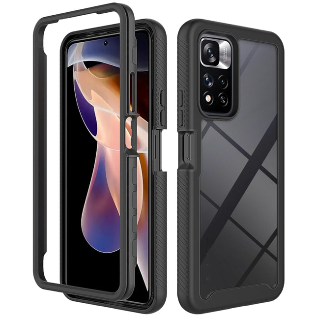 Starry Sky Solid Color Shockproof TPU Clear PC Phone Case, For Xiaomi Redmi Note 11 Pro+ 5G Global, For Xiaomi Redmi 10C, For Xiaomi Poco X4 Pro 5G, For Xiaomi Poco M4 Pro 5G / Redmi Note 11S 5G