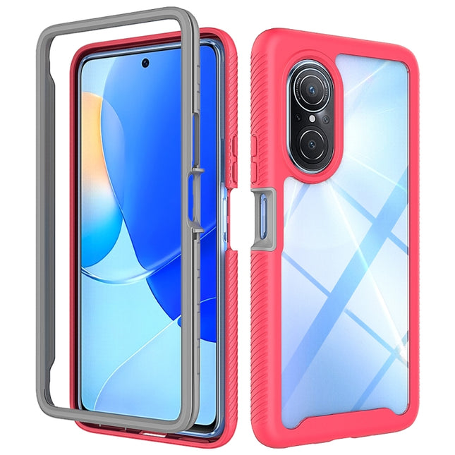Starry Sky Solid Color Shockproof TPU Clear PC Phone Case, For Huawei Nova 9 SE, For T-Moblie Revvl 6 5G