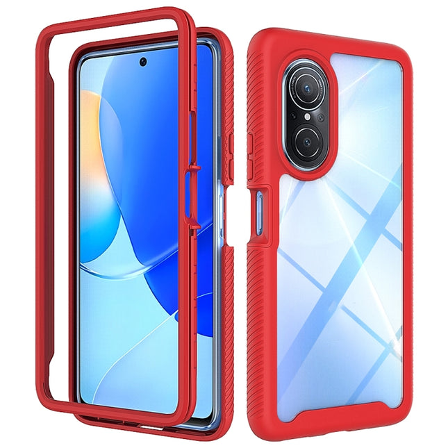 Starry Sky Solid Color Shockproof TPU Clear PC Phone Case, For Huawei Nova 9 SE, For T-Moblie Revvl 6 5G