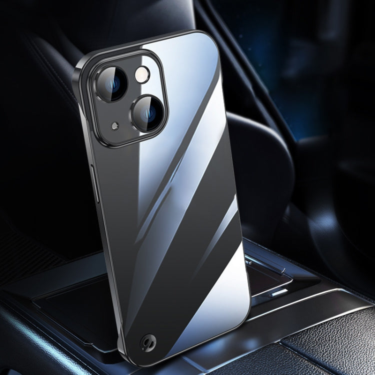 Electroplating Frameless Clear PC Phone Case, For iPhone 14, For iPhone 14 Plus, For iPhone 14 Pro