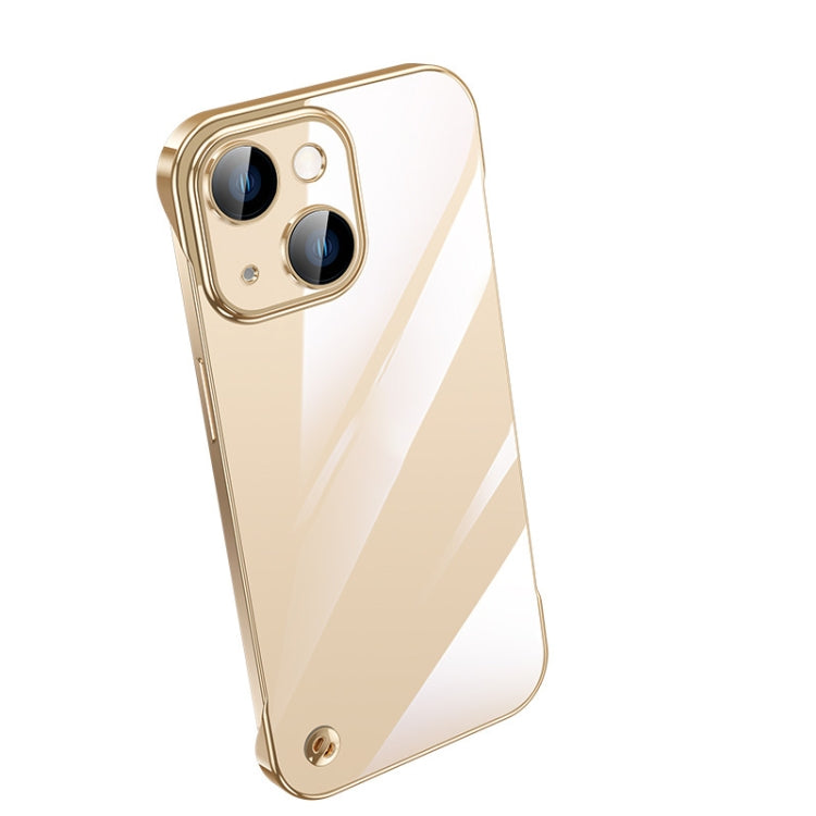 Electroplating Frameless Clear PC Phone Case, For iPhone 14 Pro Max, For iPhone 13, For iPhone 13 Pro