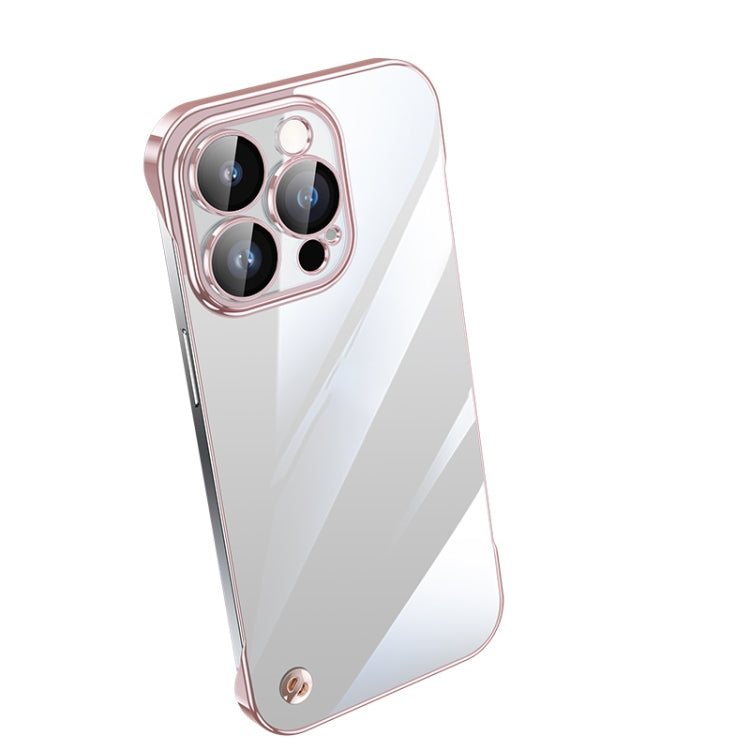 Electroplating Frameless Clear PC Phone Case, For iPhone 13 Pro Max, For iPhone 12, For iPhone 12 Pro