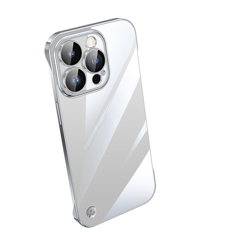 Electroplating Frameless Clear PC Phone Case, For iPhone 13 Pro Max, For iPhone 12, For iPhone 12 Pro