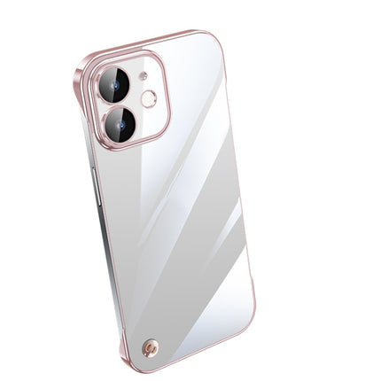 Electroplating Frameless Clear PC Phone Case, For iPhone 13 Pro Max, For iPhone 12, For iPhone 12 Pro