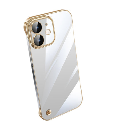 Electroplating Frameless Clear PC Phone Case, For iPhone 13 Pro Max, For iPhone 12, For iPhone 12 Pro