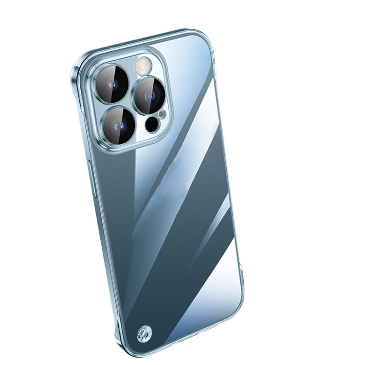 Electroplating Frameless Clear PC Phone Case, For iPhone 13 Pro Max, For iPhone 12, For iPhone 12 Pro