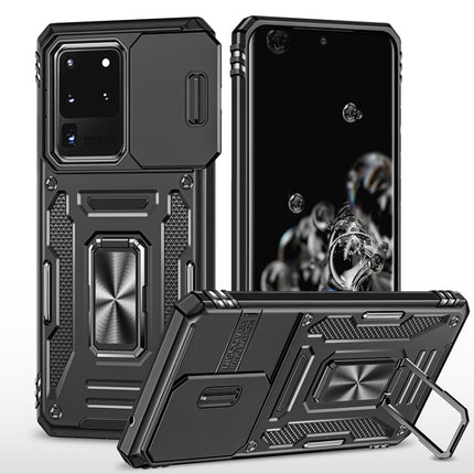 Armor PC + TPU Camera Shield Phone Case, For Samsung Galaxy S20 Ultra, For Samsung Galaxy S20+, For Samsung Galaxy S10, For Samsung Galaxy A53 5G