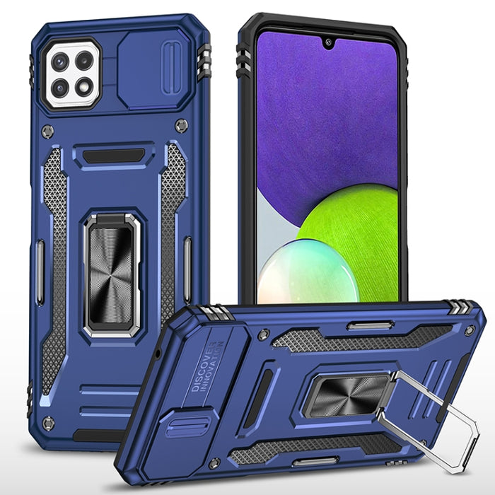 Armor PC + TPU Camera Shield Phone Case, For Samsung Galaxy A22 5G, For Samsung Galaxy A13 5G, For Samsung Galaxy A42 5G, For Samsung Galaxy A71 5G
