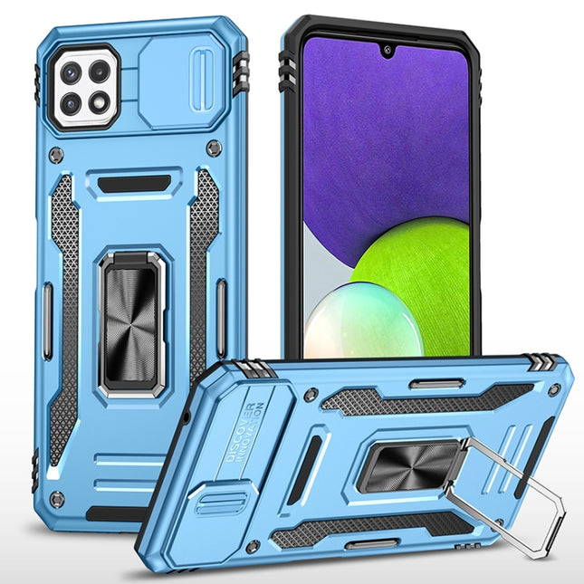 Armor PC + TPU Camera Shield Phone Case, For Samsung Galaxy A22 5G, For Samsung Galaxy A13 5G, For Samsung Galaxy A42 5G, For Samsung Galaxy A71 5G