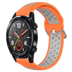 For Huawei Watch GT 46mm / 42mm / Orange + Grey